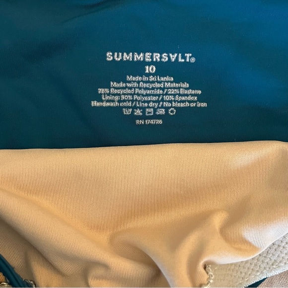 summersalt Teal One-Piece Swimsuit - Picture 2 of 3